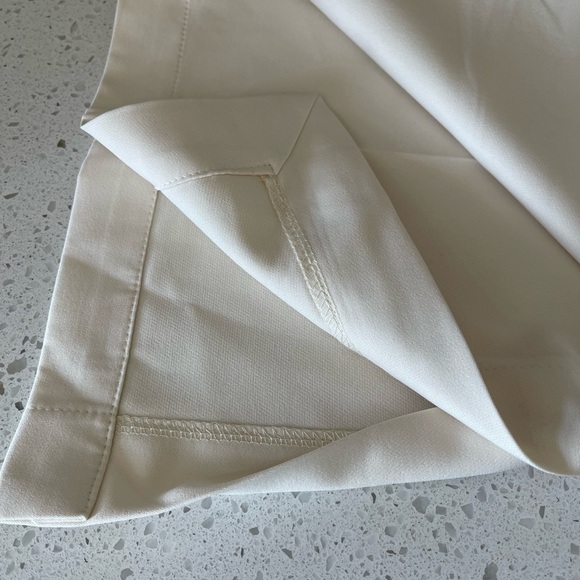NWT Commense Solid Tube Top With Wide Leg Pants Set Cream Ivory Large - Picture 7 of 14